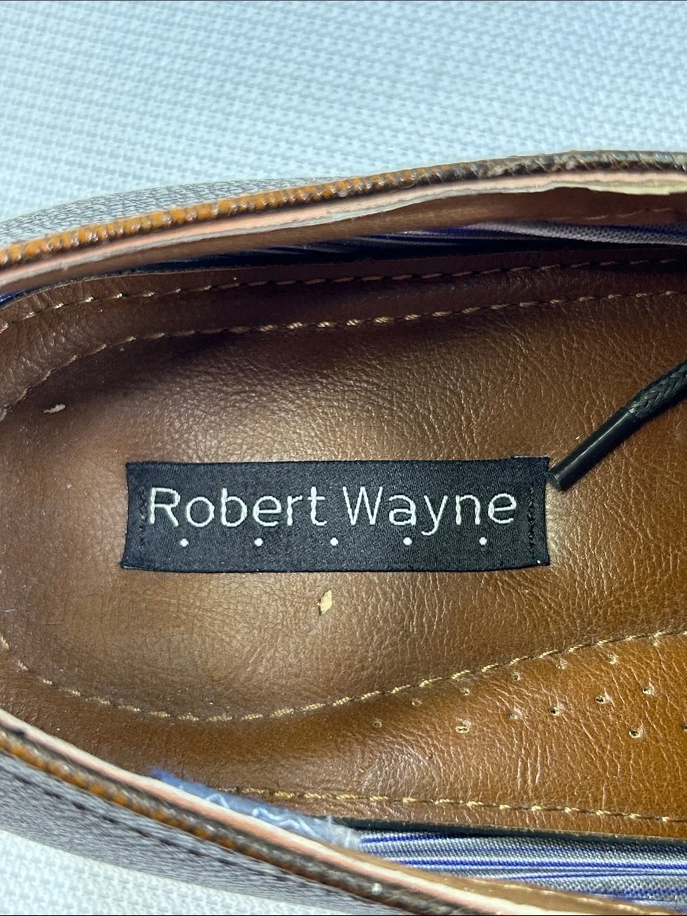 Robert Wayne Brown Textured Leather Derby Dress Shoes Men’s 13D